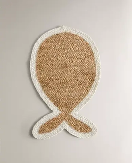 ZARA HOME КОВРИК ДЛЯ ДОМАШНИХ ЖИВОТНЫХ ИЗ ДЖУТА, СВЕТЛО-БЕЖЕВЫЙ