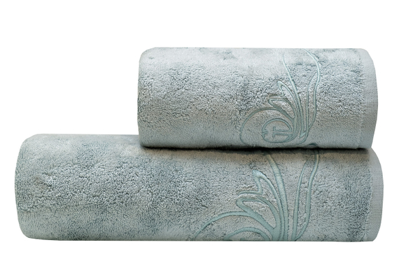 Полотенце 70x140 Garda Decor Лирика бирюзовое