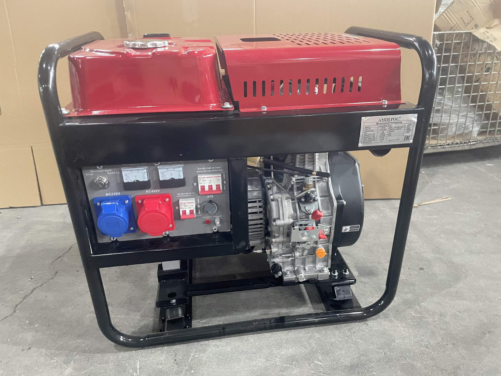 Дизельный генератор 10 кВт АМПЕРОС LDG 13000E-3