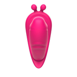 Розовый вибромассажёр с пультом дистанционного управления (Цвет: розовый)