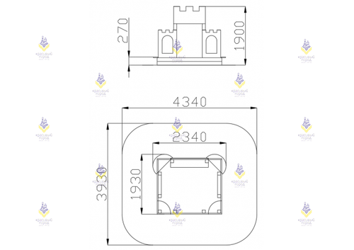 Песочный дворик «Крепость»