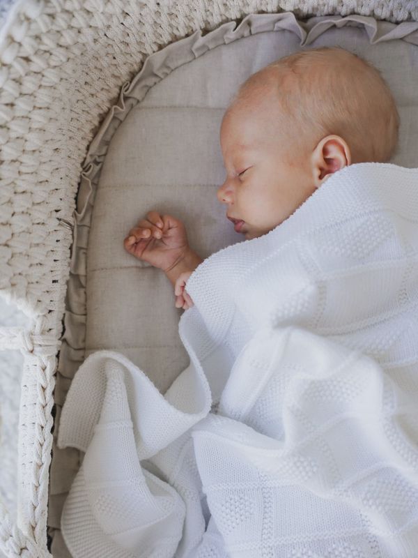 Плед вязаный хлопковый 