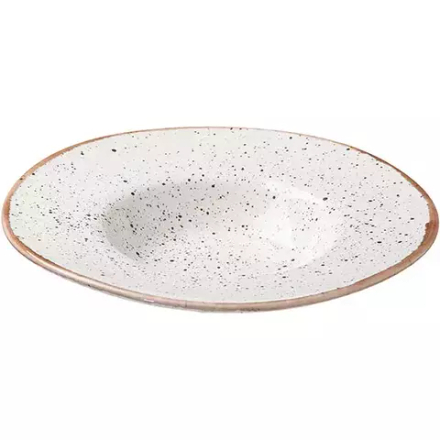 Тарелка для пасты «Пунто Бьянка» фарфор 0,5л D=310,H=55мм белый,черный