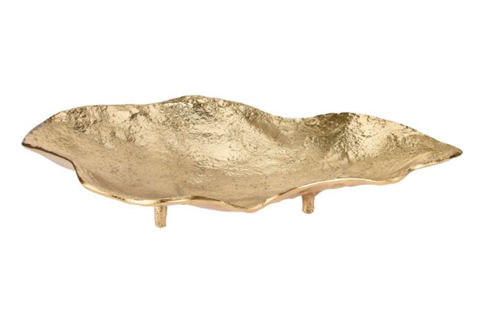 Тарелка декоративная на ножках золотая Garda Decor A98020930