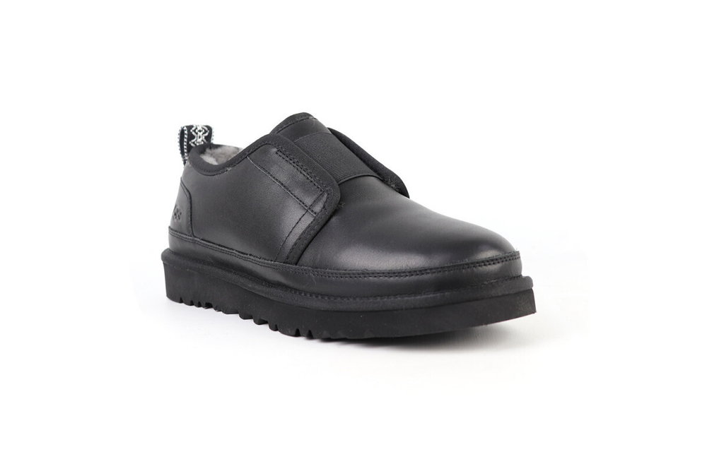 UGG Mens Slippers Flex Leather Black