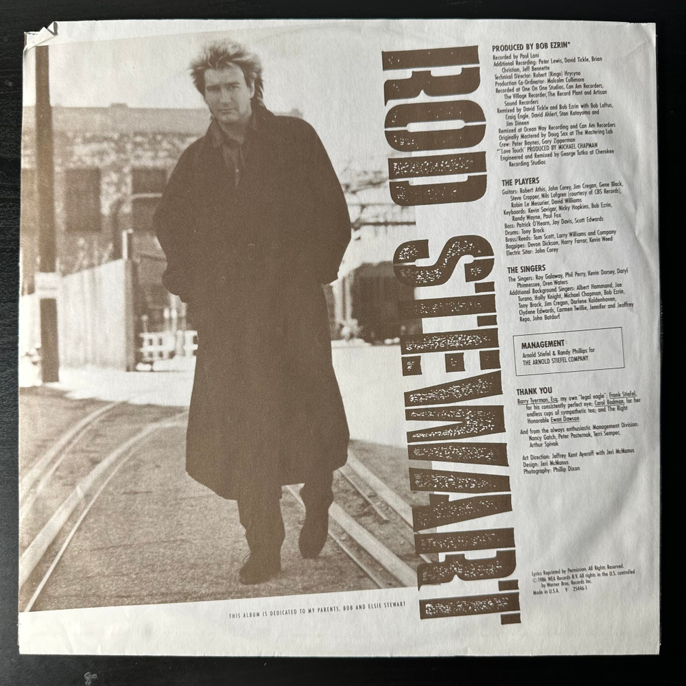 Rod Stewart ‎– Rod Stewart (США 1986г.)