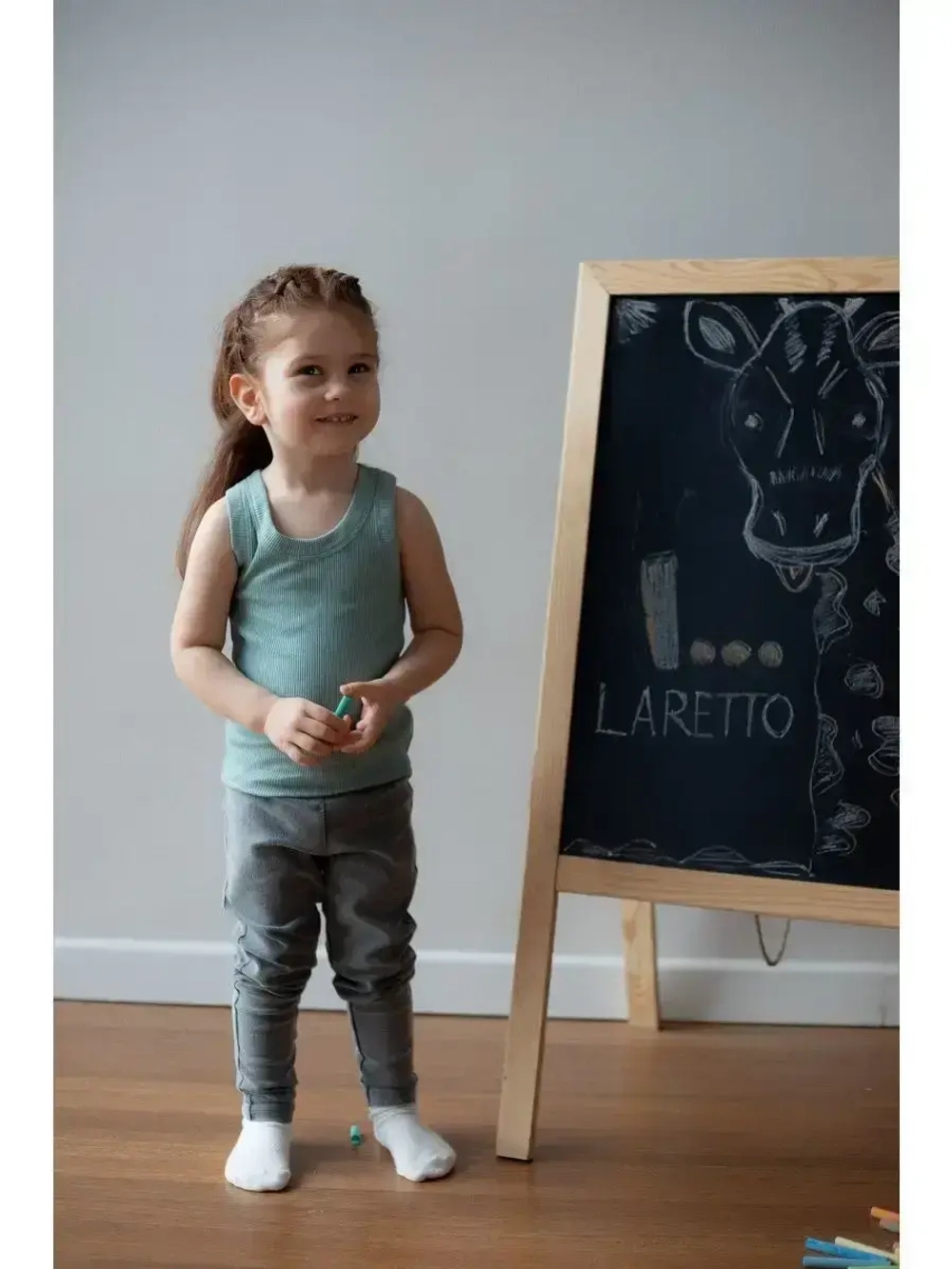 Майка для девочки в рубчик