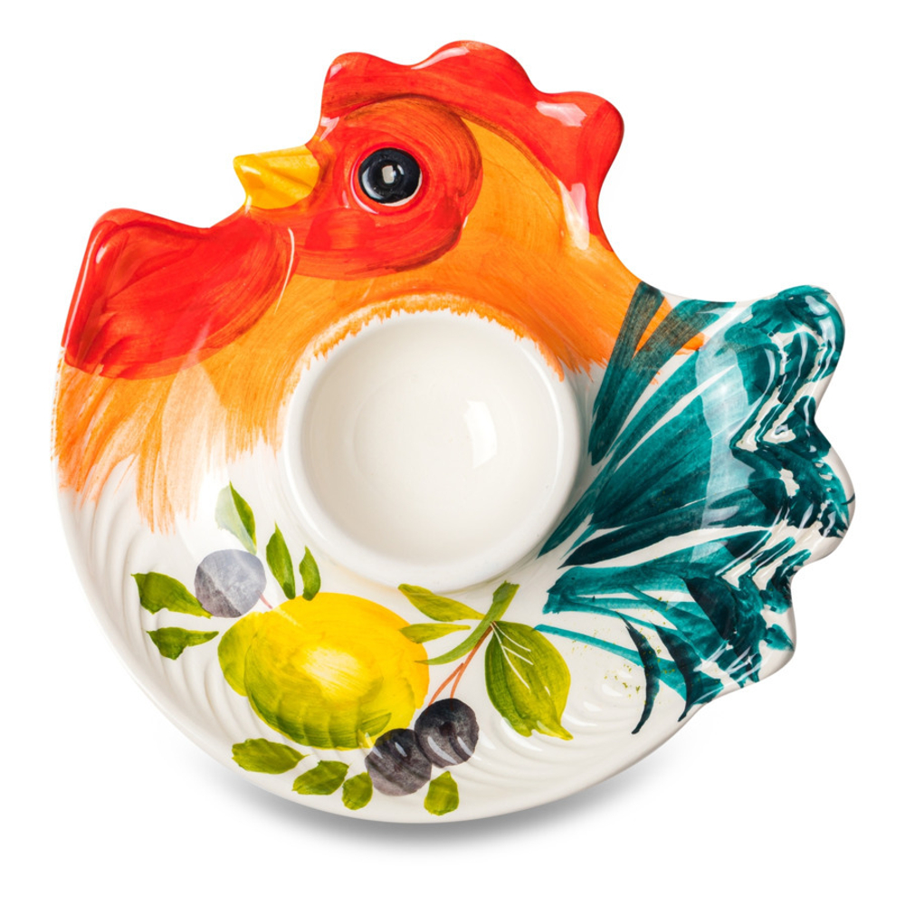 Подставка для яиц 13х13см Edelweiss Петухи