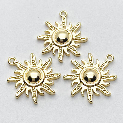 Подвеска Солнце, цвет золото, размер 17*15 мм, цена за 1 шт