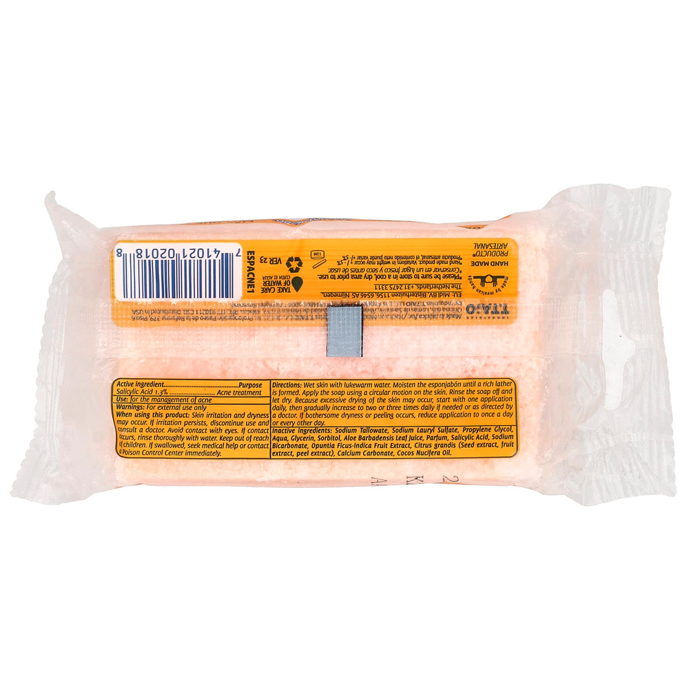 T. Taio, Мыло с губкой внутри, формула салициловой кислоты и акне, оригинальное, 120 г (4,2 унции)