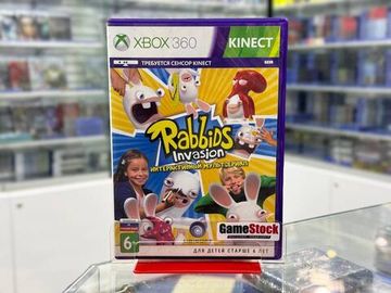 Xbox 360 - Rabbids Invasion (только для Kinect) Б/У (Полностью на русском языке)