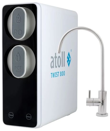 Прямоточная система обратного осмоса Atoll TWIST 800 A-5800p (с краном)