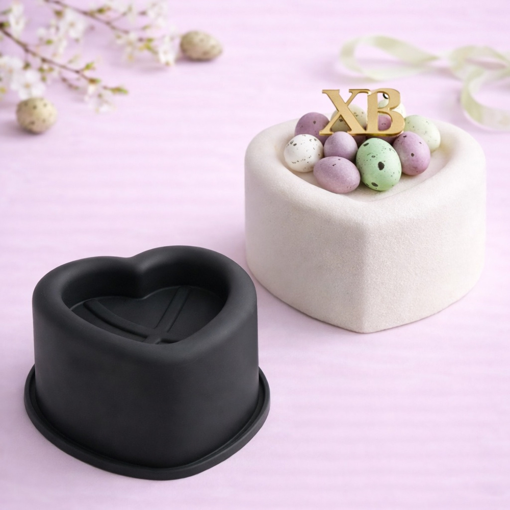 Силиконовая форма для муссовых бенто тортов «Сердечко»