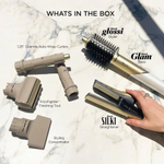 Набор для укладки и сушки волос 5 в 1 Shark Glam Ceramic & Air Styling and Drying System with FrizzFighter - Gold