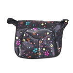 Сумка женская/для девочки Alingar, "Justgland", 250х300х110 мм, рем.через плечо, 1 отделение, влагост. текстиль, внеш. карманы, микс (розовый, черный)