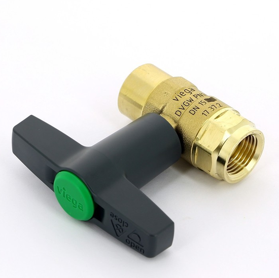 Кран шаровой ВВ Viega Easytop 20х3/4" высокая Т-ручка (серия 2275.2)