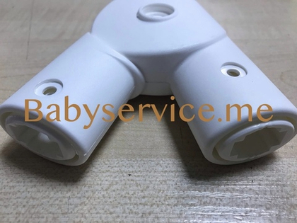 Шарнир складывания рамы левый белый