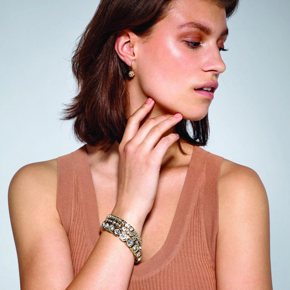 Серьги Dyrberg Kern LOUISE SG GOLDEN 350793 BR/G