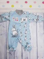 Комбинезон "Зайка в травке" (Карапуззики) футер (Размер: 80)