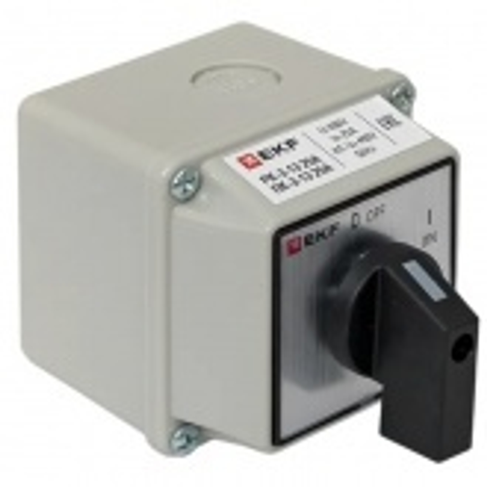 Переключатель кулачковый ПК-3-13 25А 3P "ВКЛ-ВЫКЛ" IP54 EKF pk-3-13-25