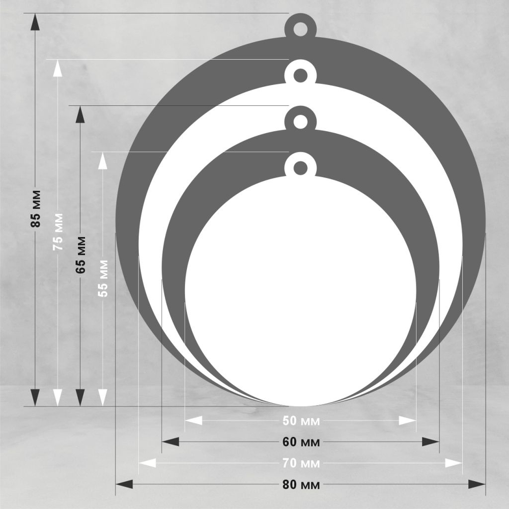 Акриловая медаль 1001