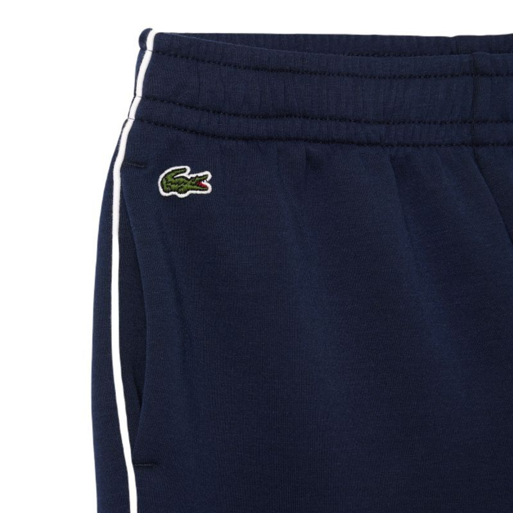 Детские теннисные брюки Lacoste Contrast Accent Track Pants - navy blue