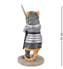 Veronese WS-1241/ 3 Статуэтка «Сэр Пусилот - кошачий рыцарь»