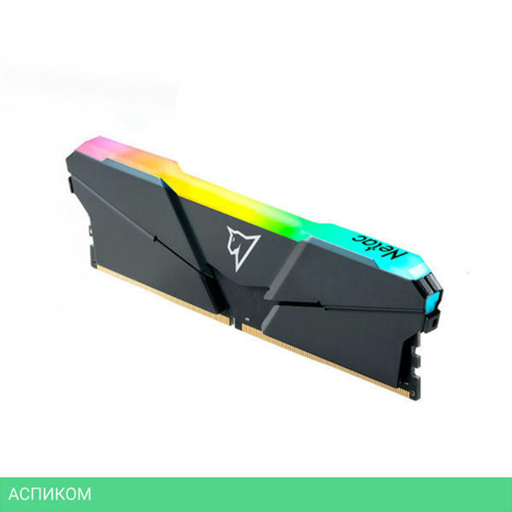 Оперативная память Netac Shadow RGB 16GB DDR4 Grey (NTSRD4P26DP-16E)