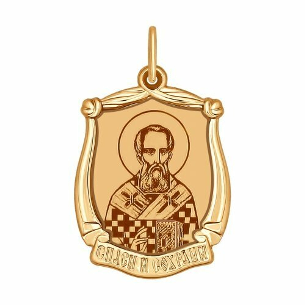 Иконка из золота с лазерной обработкой