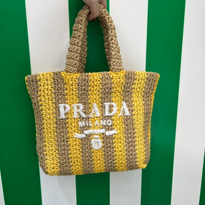 Prada Small Crochet Tote 24 cm