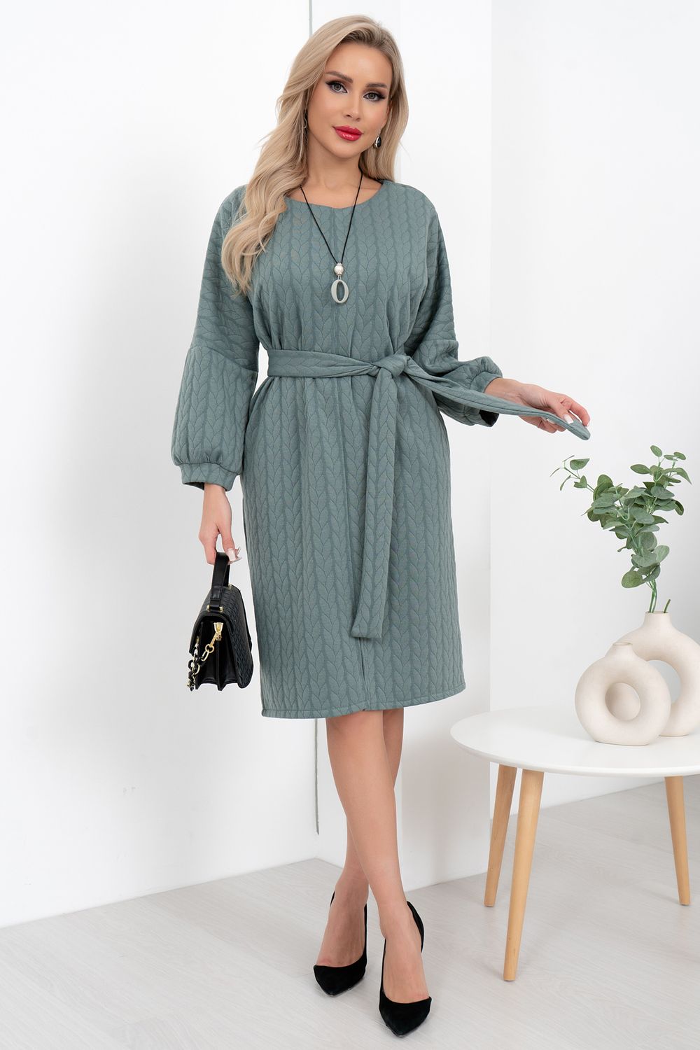 Платье Сара (полынь) Р11-989/16 Nikol (Акция)