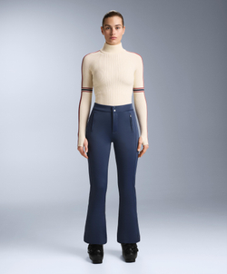 Oysho Термофутболка Base Layer вязаная с контрастными деталями, экрю