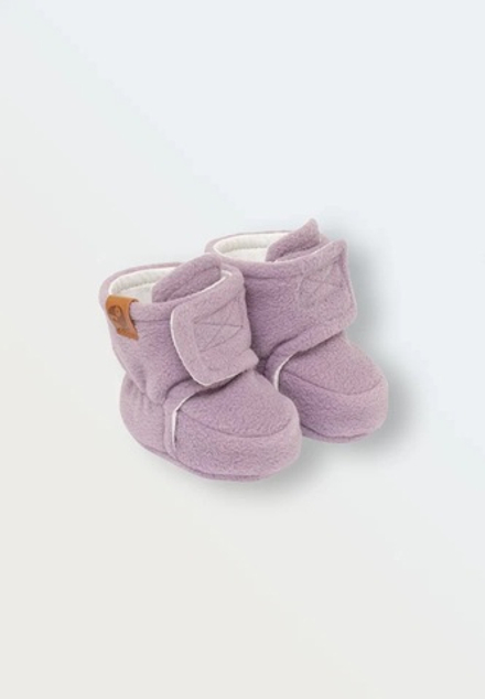 Пинетки из флиса "Cute" (лаванда-грей)