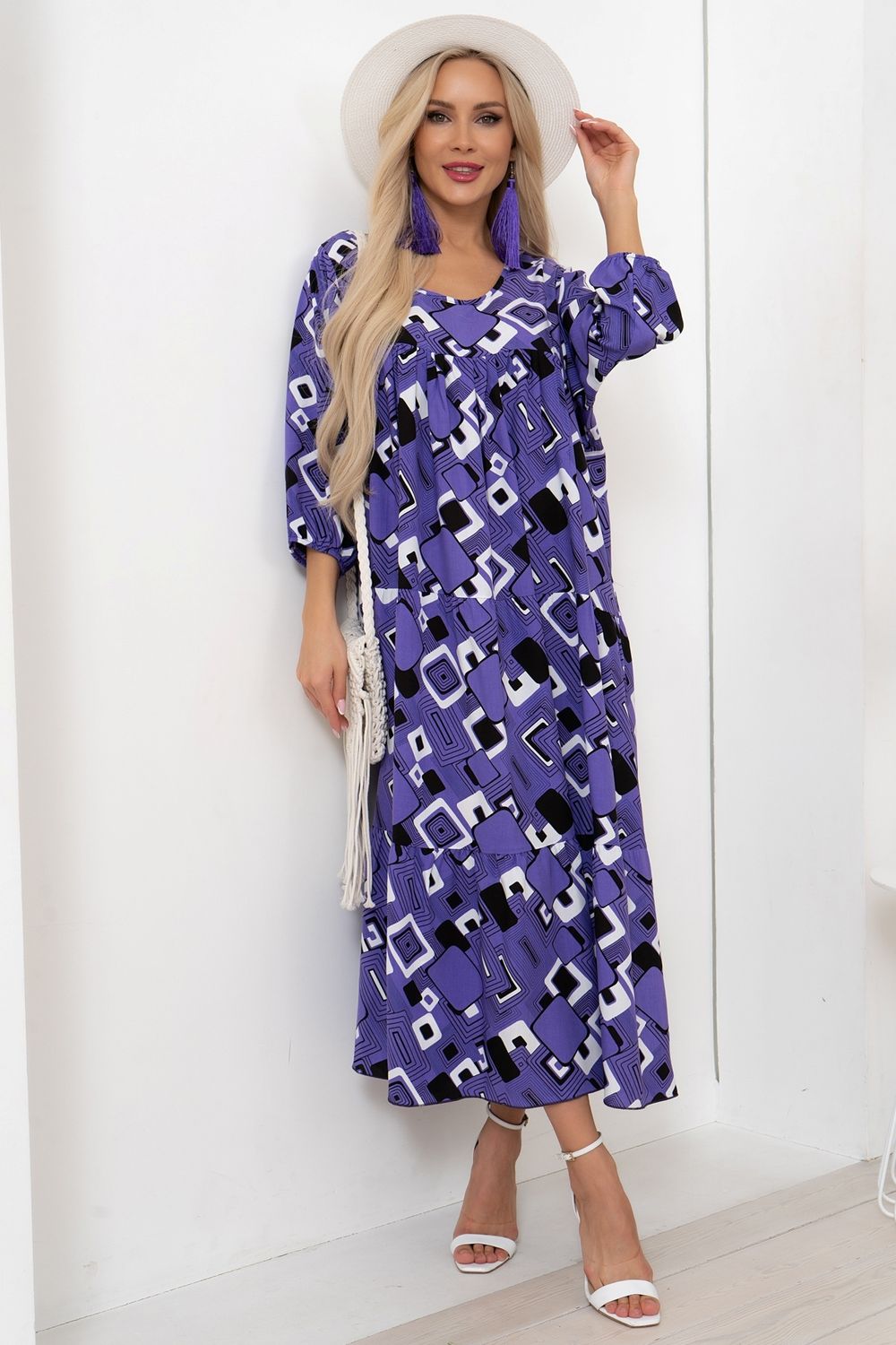 Платье Серенада (фиолетовый)-58р-р Р11-1044/13 Nikol