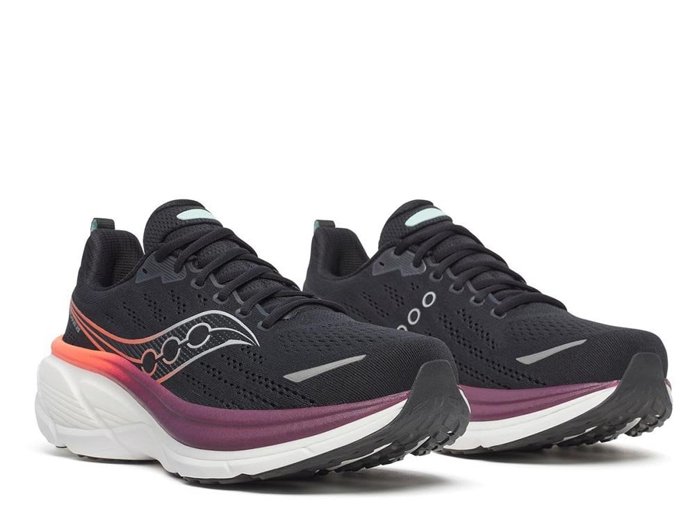 Кроссовки для бега мужские Saucony Hurricane 25 M Черно-Оранжевые