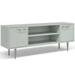 Тумба под ТВ Арт Колор matte 155см Стайл Сильвер Серый дым матовый