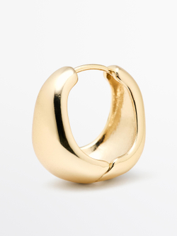 Massimo Dutti Асимметричные серьги с шариками, золотистый