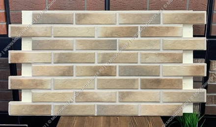 Клинкерная фасадная термопанель, плитка BestPoint Retro Brick Masala, ППУ (пенополиуретан), 1028x616 толщина 65 мм