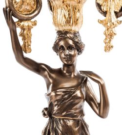 Veronese WS-690/ 2 Канделябр в древнеримском стиле «Девушка»