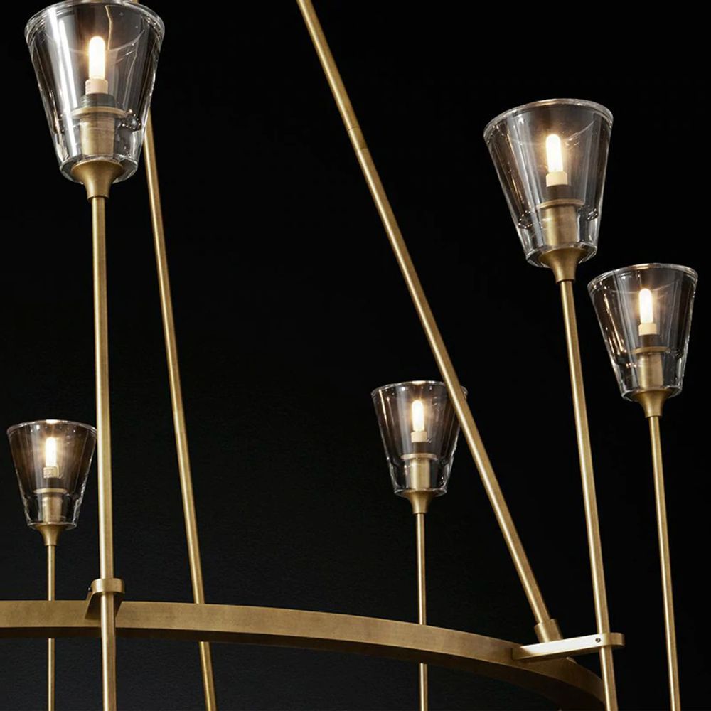 Люстра Torche De Verre 8 gold