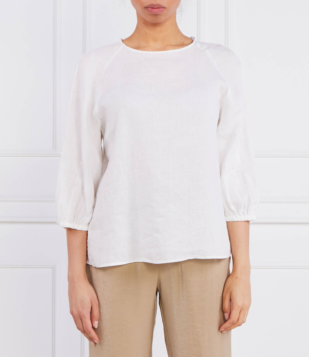 Льняная блузка Marc O' Polo - белый(303 1305 41053)