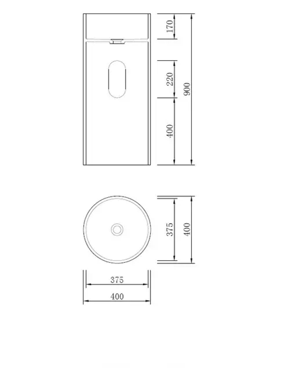 Раковина из искусственного камня NT608 PAVIA