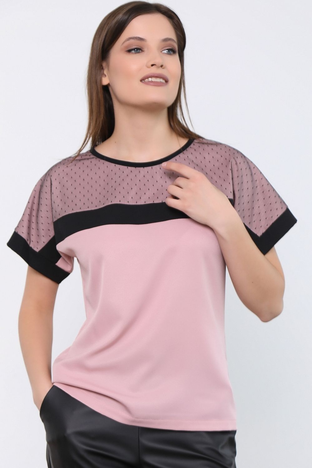 Блуза Тиффани (пудра) Diolche