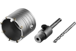 Коронка с державкой по бетону ЗУБР 65 мм, SDS-Plus 29211-65
