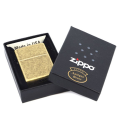 Зажигалка Zippo с покрытием Anitque Brass, медь/сталь, матовая, 36x12x56 мм