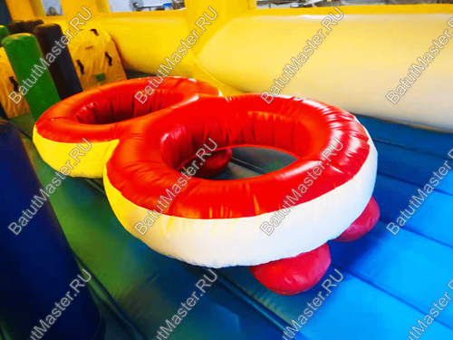 Коммерческий надувной батут "Сказочный комплекс" с крышей