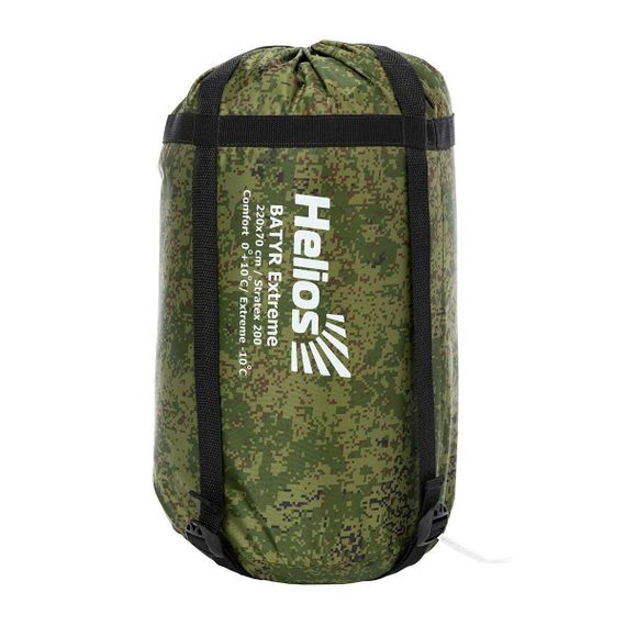 Спальный мешок Helios БАТЫР EXTREME (220*70) Stratex 200 КМФ цифра