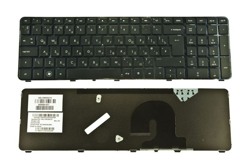 Клавиатура для ноутбука HP Pavilion DV7-4000 DV7-5000 с рамкой, русская