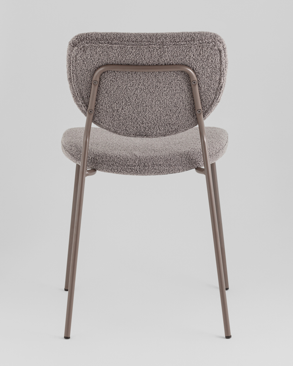 Стул обеденный Gigi тёмно-серый букле серые ножки