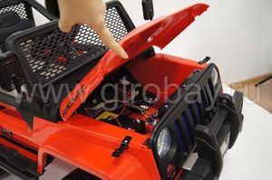 Детский электромобиль River Toys Jeep T008TT красный